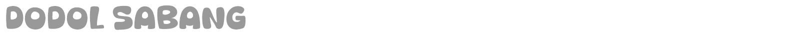Dodol Sabang font preview